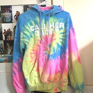 Call her daddy tie-dye hoodie